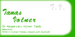 tamas volner business card